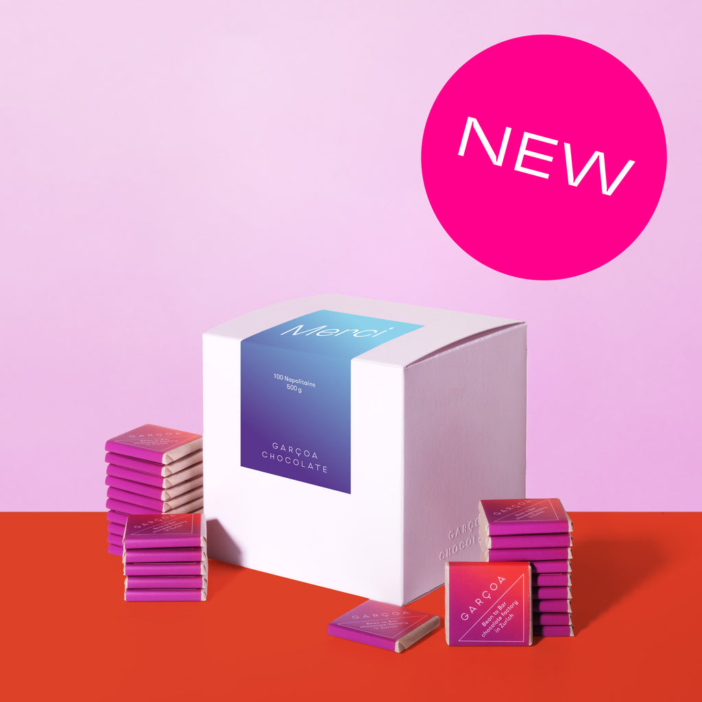 Garçoa Merci Würfel mit Napolitains